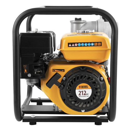 Мотопомпа бензиновая для чистой воды PX-80, 7 л.с, 3", 1000 л/мин, глубина 8 м, напор 30 м Denzel по ценам производителя в Москве с доставкой по всей России