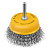 Щетка для дрели, 75 мм, Чашка, со шпилькой, нержавеющая витая проволока Denzel по ценам производителя в Москве с доставкой по всей России