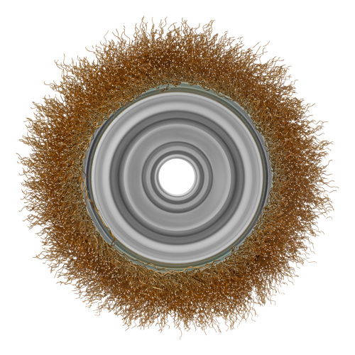 Щетка для УШМ, 100 мм, М14, "чашка", латунированная витая проволока Matrix по ценам производителя в Москве с доставкой по всей России
