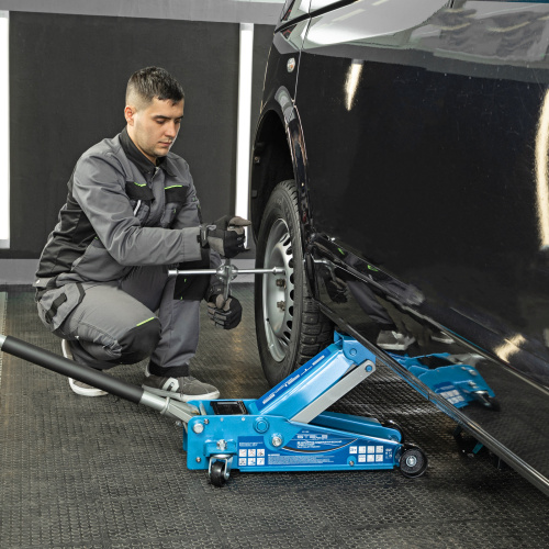 Домкрат гидравлический подкатной, быстрый подъем, 3 т, Quick, 130-465 мм, профессиональный Stels по ценам производителя в Москве с доставкой по всей России