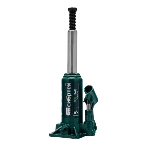 Домкрат гидравлический бутылочный, 5 т, 180-340 мм Сибртех по ценам производителя в Москве с доставкой по всей России