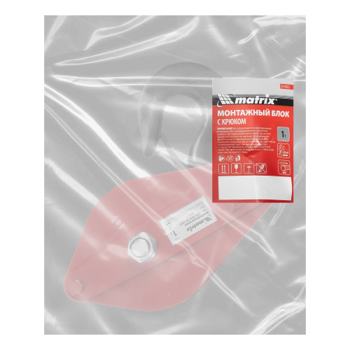 Блок монтажный с крюком, 0.5 т Matrix по ценам производителя в Москве с доставкой по всей России