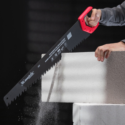 Ножовка по пенобетону, 700 мм, защитное покрытие, твердосплавные напайки на зубья, двухкомпонентная рукоятка Matrix по ценам производителя в Москве с доставкой по всей России