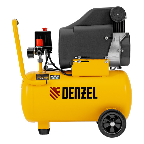 Компрессор воздушный DLC1300/24 безмасляный 1.3 кВт, 24 литра, 206 л/мин Denzel по ценам производителя в Москве с доставкой по всей России
