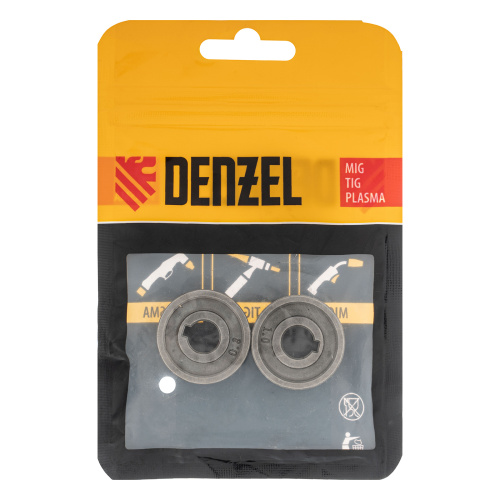 Подающий ролик, зубчатый профиль под флюсовую проволоку 0,8-1мм, 2 шт Denzel по ценам производителя в Москве с доставкой по всей России