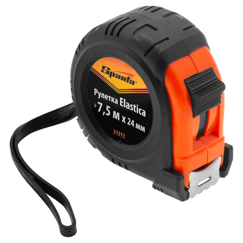 Рулетка Elastica,7,5 м х 24 мм,обрезиненный корпус Sparta по ценам производителя в Москве с доставкой по всей России