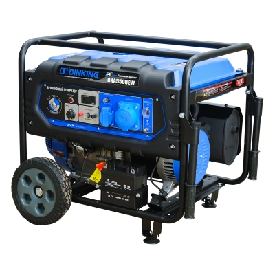 Генератор бензиновый Dinking DKA5500EW (5,5кВт, электростартер, 15лс, колёса) по ценам производителя в Москве с доставкой по всей России