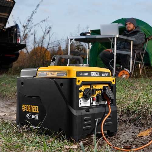Генератор инверторный GS-1100iF, 1,1 кВт, 230 В, ручной старт DENZEL по ценам производителя в Москве с доставкой по всей России