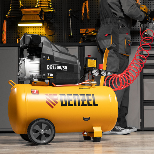Компрессор воздушный DK1500/50, Х-PRO 1.5 кВт, 230 л/мин, 50 л Denzel по ценам производителя в Москве с доставкой по всей России