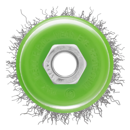 Щетка для УШМ, 65 мм, М14, "чашка", витая проволока 0.3 мм Сибртех по ценам производителя в Москве с доставкой по всей России