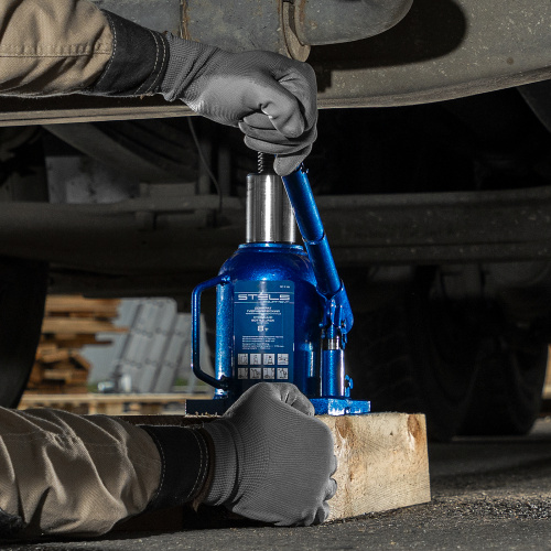 Домкрат гидравлический бутылочный телескопический, 8 т, H подъема 170-430 мм Stels по ценам производителя в Москве с доставкой по всей России