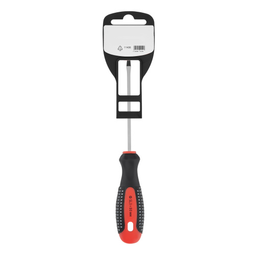 Отвертка Fusion, SL3 х 80 мм, CrV, трехкомпонентная рукоятка "Anti slip" Matrix по ценам производителя в Москве с доставкой по всей России