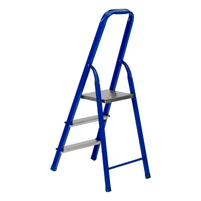 Стремянка, 3 ступени, стальной профиль, алюминиевые ступени Сибртех по ценам производителя в Москве с доставкой по всей России