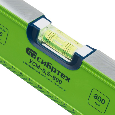 Уровень алюминиевый УСМ-0,5-800, фрезерованный, 3 глазка, магнитный, рукоятки, 800 мм Сибртех по ценам производителя в Москве с доставкой по всей России