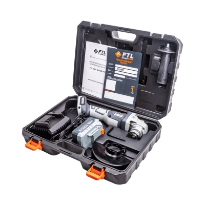 Аккумуляторная угловая шлифовальная машина FTL AG-X 125/20V EVO в комплекте