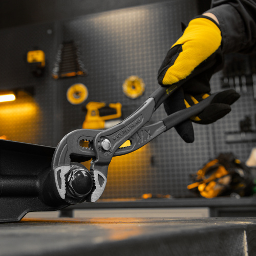 Клещи переставные, кнопочный механизм, обливные рукоятки, 300 мм Denzel по ценам производителя в Москве с доставкой по всей России