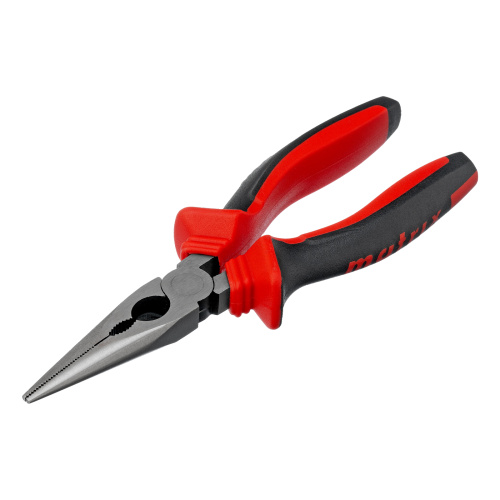 Длинногубцы прямые, 180 мм, хром-ванадий, двухкомпонентные рукоятки Matrix по ценам производителя в Москве с доставкой по всей России