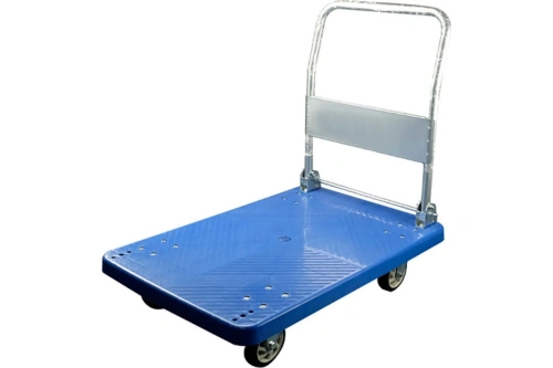Тележка платформенная пластиковая 350 кг TOR PH350P (1100х650) со складной ручкой (резина 150 мм) по ценам производителя в Москве с доставкой по всей России