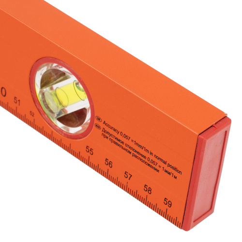 Уровень алюминиевый, 600 мм, 3 глазка, желтый, линейка Sparta по ценам производителя в Москве с доставкой по всей России