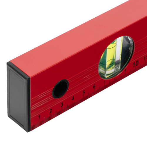 Уровень алюминиевый, 1000 мм, 3 глазка, красный, линейка Matrix по ценам производителя в Москве с доставкой по всей России