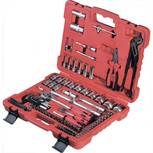 Набор слесарно-монтажный с квадратами 1/4, 1/2 и 5/16", 117 предметов Matrix ProFI по ценам производителя в Москве с доставкой по всей России