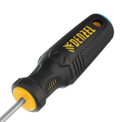 Отвертка SL4х100 мм, CrV, трехкомпонентная рукоятка Denzel по ценам производителя в Москве с доставкой по всей России