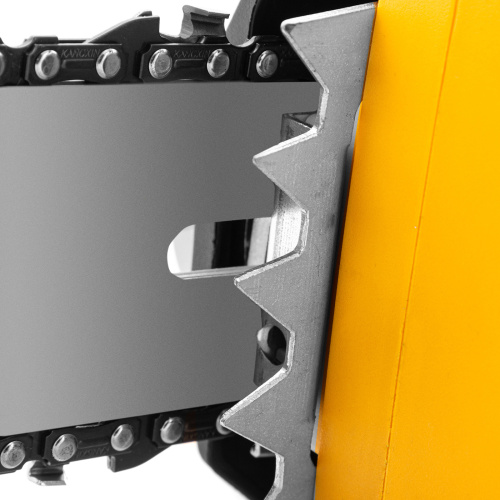 Пила цепная электрическая EDS-2200P, 2.2 кВт,поперечная, шина 45 см, шаг 3/8, паз 1.3 мм, 63 звена Denzel по ценам производителя в Москве с доставкой по всей России