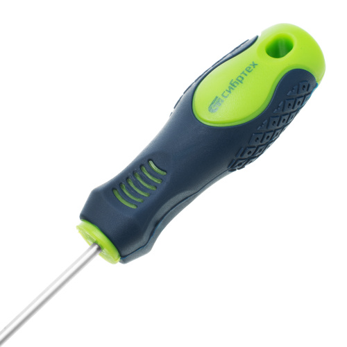 Отвертка, SL3 х 150 мм, CrV, двухкомпонентная рукоятка Сибртех по ценам производителя в Москве с доставкой по всей России