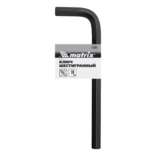 Ключ имбусовый HEX, 10 мм, CrV Matrix по ценам производителя в Москве с доставкой по всей России