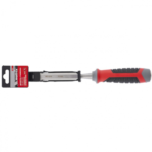 Долото-стамеска, 16 мм, 60 CrV, трехкомпонентная обрезиненная рукоятка Matrix по ценам производителя в Москве с доставкой по всей России