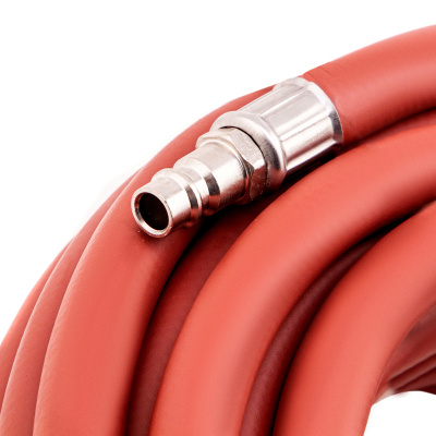 Шланг пневматический резиновый, 10 x 16 мм, 24 бар, армированный, быстросъемное соединение, 20 м Stels по ценам производителя в Москве с доставкой по всей России