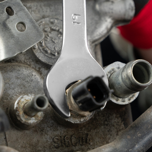 Ключ комбинированный, 19 мм, CrV, матовый хром Stels по ценам производителя в Москве с доставкой по всей России