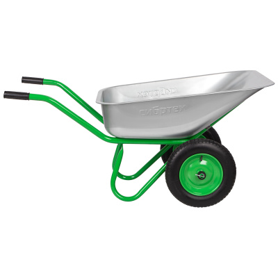 Тачка садово-строительная 2-х колесная, грузоподъемность 230 кг, объем 90 л Сибртех по ценам производителя в Москве с доставкой по всей России