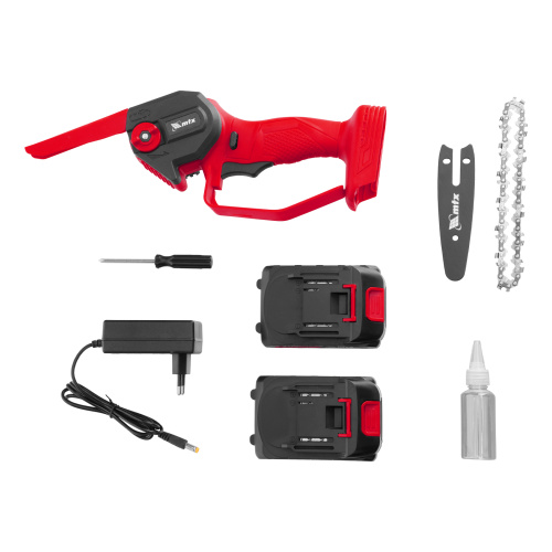 Цепная мини-пила аккумуляторная, MCS-100, шина 100 мм, Li-Ion, 20 В MTX по ценам производителя в Москве с доставкой по всей России