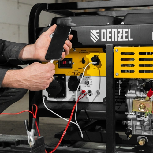 Генератор дизельный DES-55, 5,5 кВт, 230 В, 11 л, ручной стартер Denzel по ценам производителя в Москве с доставкой по всей России