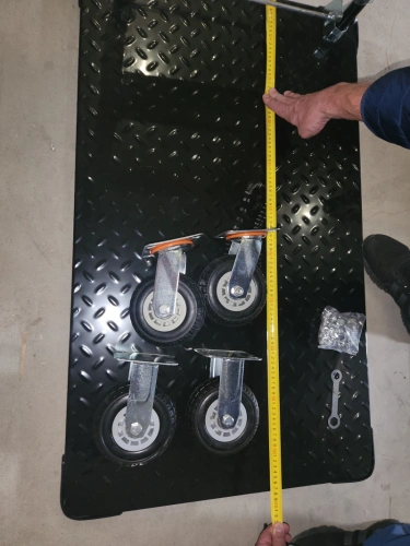 Тележка платформенная 950 кг TOR PH950 (1100х650) со складной ручкой (резиновые колеса 150 мм) по ценам производителя в Москве с доставкой по всей России