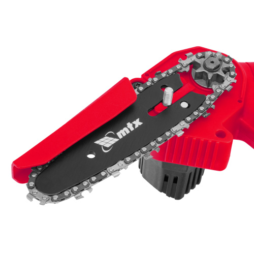 Цепная мини-пила аккумуляторная, MCS-100, шина 100 мм, Li-Ion, 20 В MTX по ценам производителя в Москве с доставкой по всей России