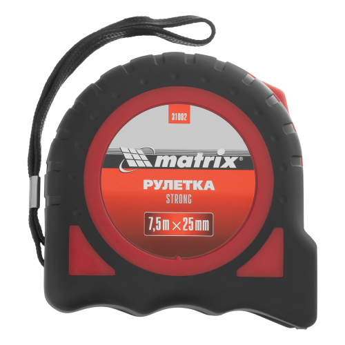 Рулетка Strong,7,5 м х 25 мм,обрезиненный корпус Matrix по ценам производителя в Москве с доставкой по всей России