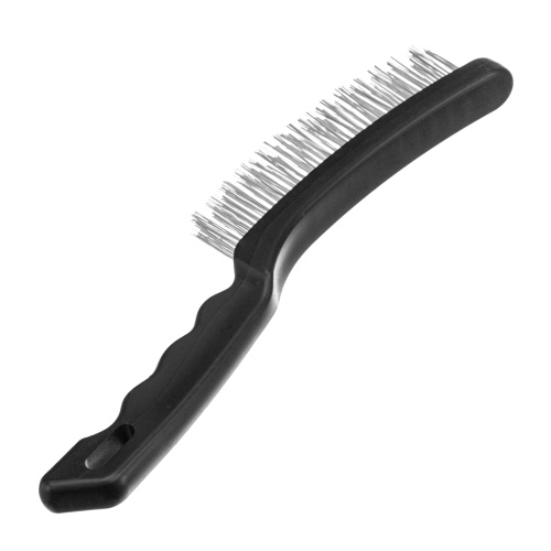 Щетка трехрядная металлическая с пластмассовой ручкой Sparta по ценам производителя в Москве с доставкой по всей России