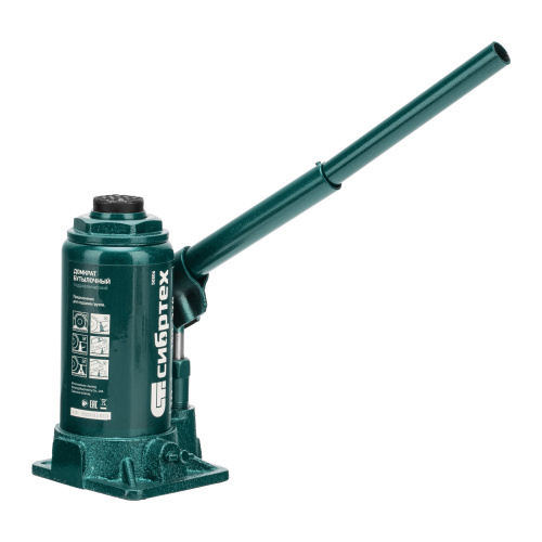 Домкрат гидравлический бутылочный, 10 т, 190-370 мм Сибртех по ценам производителя в Москве с доставкой по всей России