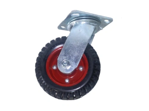 Колесо большегрузное поворотное PS 200 200 мм резина с протектором (N) по ценам производителя в Москве с доставкой по всей России