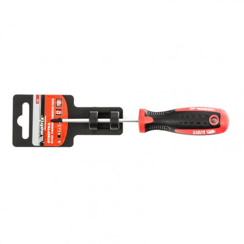 Отвертка Profi, PH0 х 75 мм, S2, двухкомпонентная рукоятка Matrix по ценам производителя в Москве с доставкой по всей России