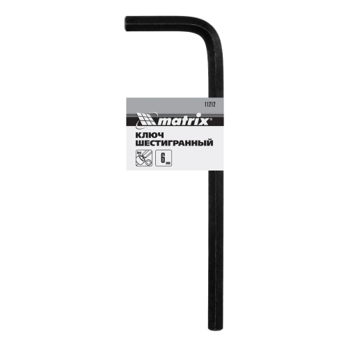 Ключ имбусовый HEX, 6 мм, CrV Matrix по ценам производителя в Москве с доставкой по всей России