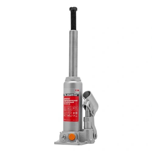 Домкрат гидравлический бутылочный, 2 т, h подъема 181-345 мм Matrix по ценам производителя в Москве с доставкой по всей России