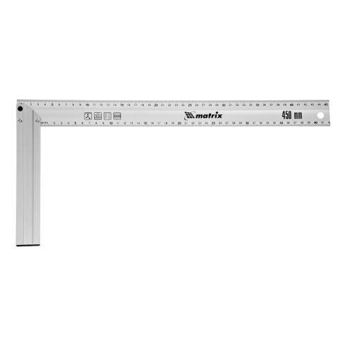 Угольник, 450 мм, алюминиевый, литой Matrix по ценам производителя в Москве с доставкой по всей России