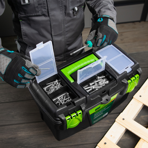 Ящик для инструментов 18 ”, с органайзерами Сибртех по ценам производителя в Москве с доставкой по всей России