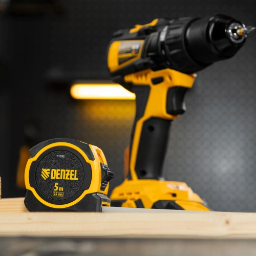 Рулетка 5м х 25мм, двухкомп. корпус, магнитный обрезиненный зацеп Denzel по ценам производителя в Москве с доставкой по всей России