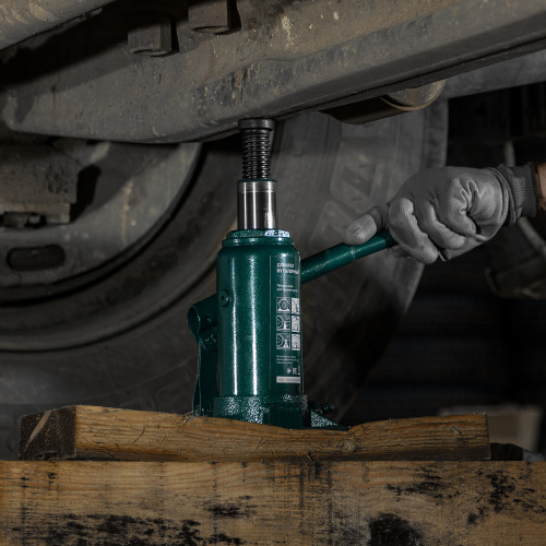 Домкрат гидравлический бутылочный, 8 т, 180-350 мм Сибртех по ценам производителя в Москве с доставкой по всей России