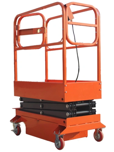 Подъемник ножничный передвижной 240 кг 3/5 м TOR GTJY AC 220В сетевой по ценам производителя в Москве с доставкой по всей России