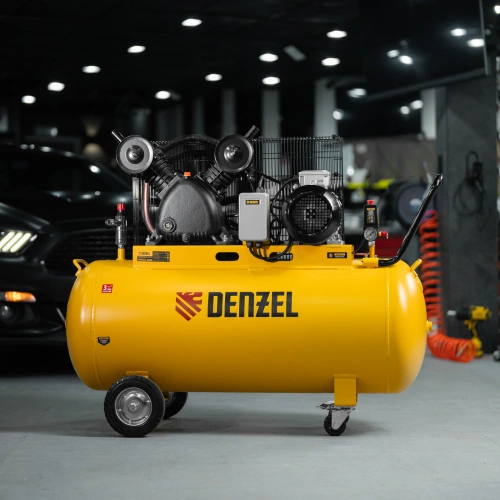 Компрессор воздушный рем. привод BCV 4000-T/200, 4,0 кВт, 200 литров, 690 л/мин Denzel по ценам производителя в Москве с доставкой по всей России